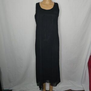 Odessa Little Black Dress Keyhole Sleeveless Midi